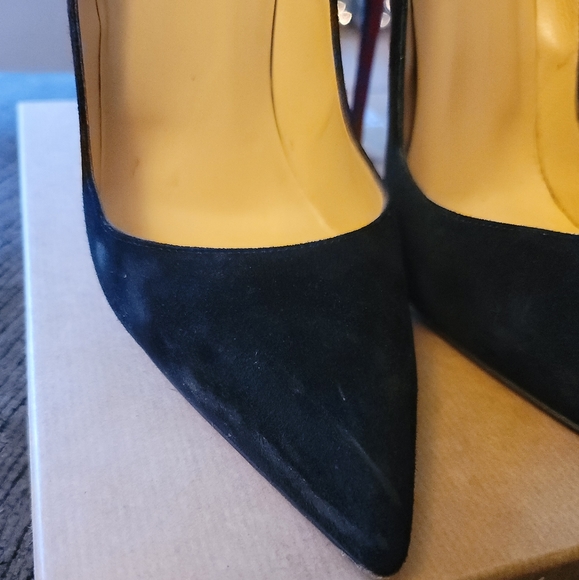 💯 Authentic Christian Louboutin Velour Pumps - Picture 8 of 12
